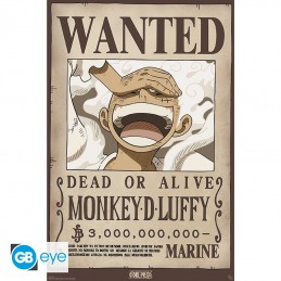 POSTER LUFFY WANTED WANO -...