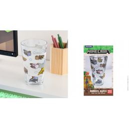 VERRE MINECRAFT AXOLTL -...